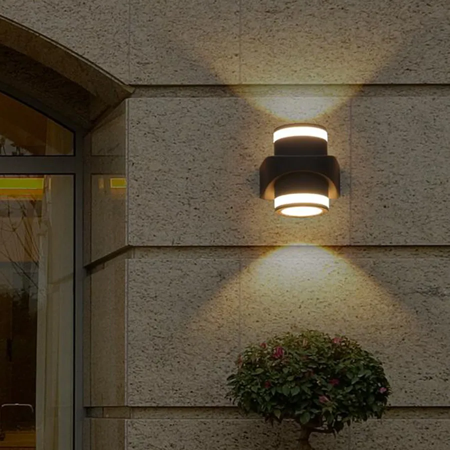 Thrisdar 12/14W движения Сенсор Водонепроницаемый светодиодный настенный светильник Открытый сад крыльцо бра Villa Hotel балкон, коридор, лестница свет