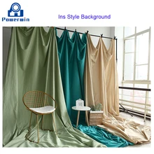 Powerwin New 1.5x1/1.5x2/1.5x3m Ins Instagram Style Polyester Cotton Background Backdrop Cloth Photo Studio Photography Curtain