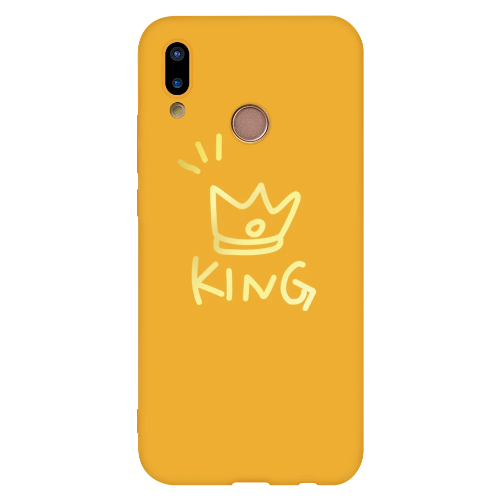 Khu-sgking Красный резиновый матовый чехол для huawei Honor 20i 10i вид 20 20 Pro 8 9 10 20 Lite 8X Коврики 20 10 Lite рro Y6 Y7 Pro Y9 queen чехлы - Цвет: Khu-sgking
