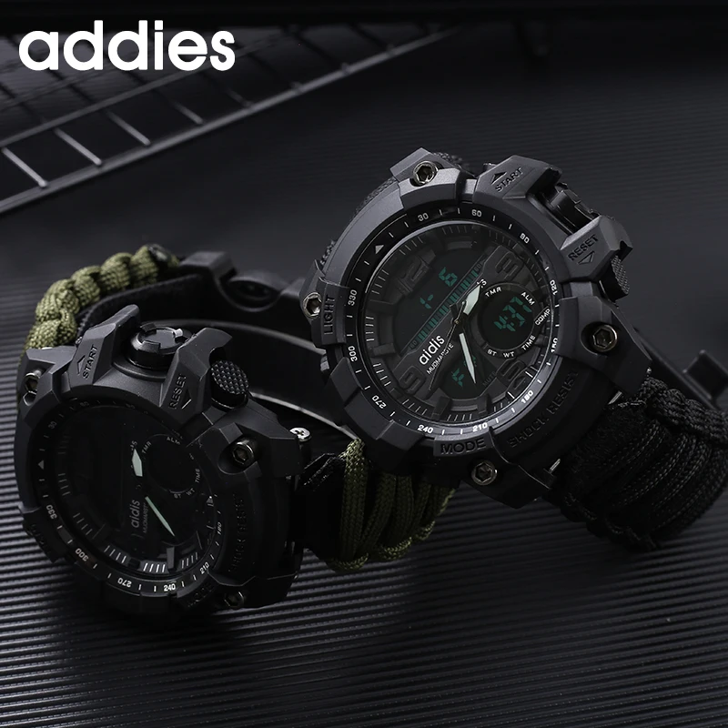 Sport Watch Men Relogio Digital Military LED Compass Waterproof Shock Sports Watches Electronic Wristwatches