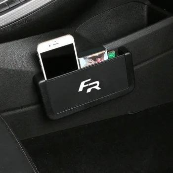 

Car Storage Box for FR for Seat Leon For Cards Mobile Phone Sticky Box Interior Accessories