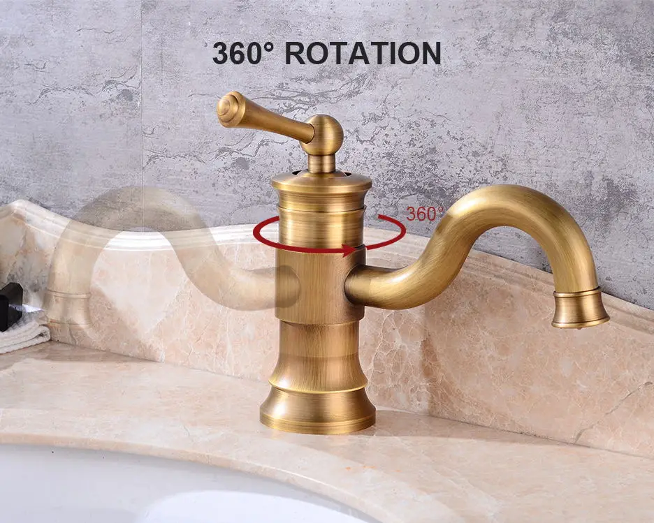 Basin Faucets Modern Bathroom Mixer Tap Brass Washbasin Faucet Single Handle Single Hole Elegant Crane For Bathroom WB1092