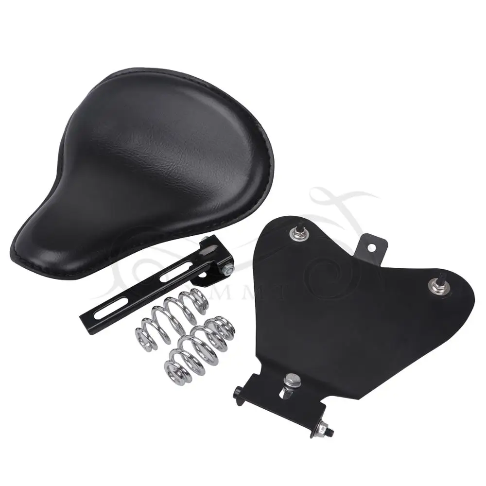 Универсальный водительский Solo Seat& Base& " пружины& Кронштейн для Harley Honda Yamaha Suzuki Sportster 883 железо 48 72 поплавок чоппер - Цвет: Type 1