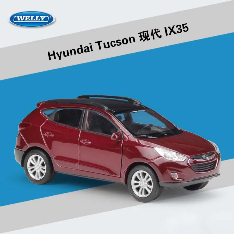 WELLY Diecast 1:36 автомобиль с откатом Hyundai Tucson IX35 Классическая модель автомобиля