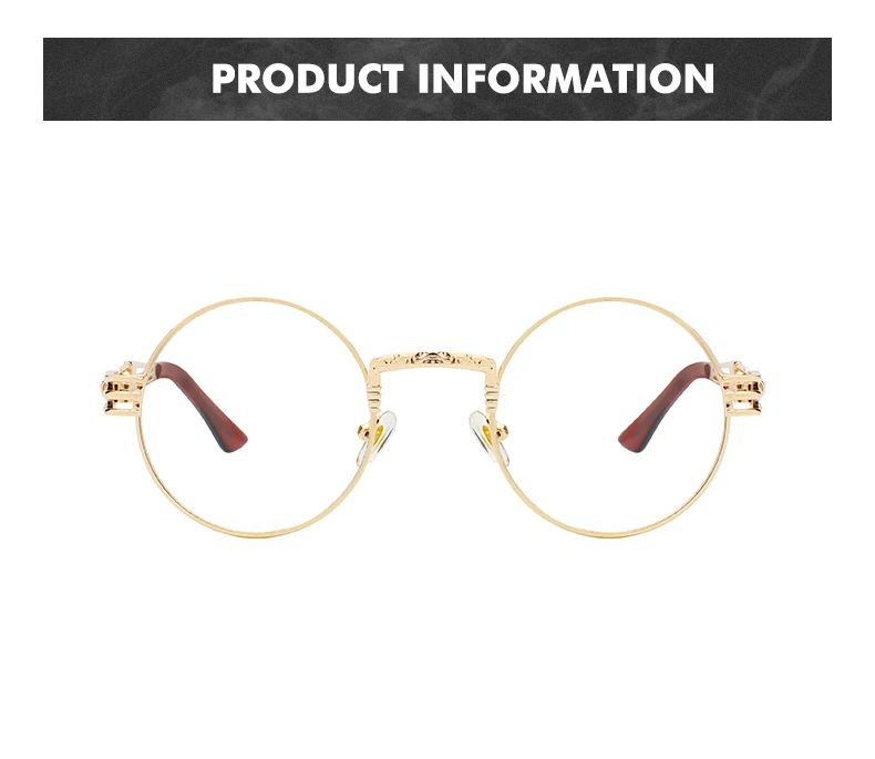 Men's Classy Round Designer UV400 Sunglasses Product Display