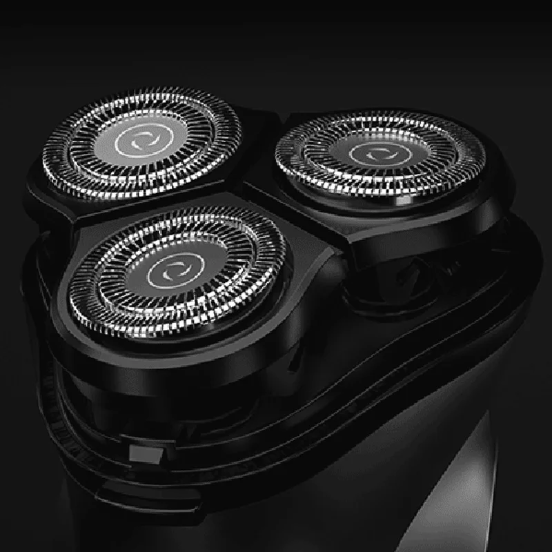 2020 Youpin Enchen Black Stone 3D Float Shaver Head Double Rings Razor Cutter Heads CutterHead for Men Gift Placement ShaverHead