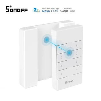 

SONOFF RM433 8 buttons Remote Controller Stand Wall Magnetic Base Controller for RFR3 / 4CH PROR3 / D1 / SlampherR2 / T1 T2 T3