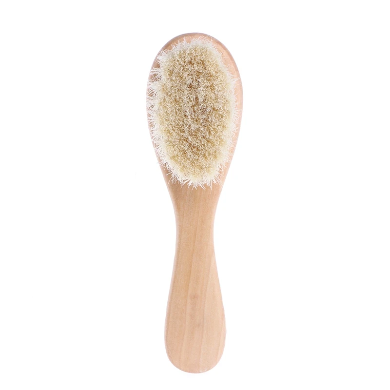 New Baby Care Pure Natural Wool Baby Wooden Brush Comb Brush Hairbrush Newborn Hair Infant Comb Head Massager for hair brush comb,baby hair comb