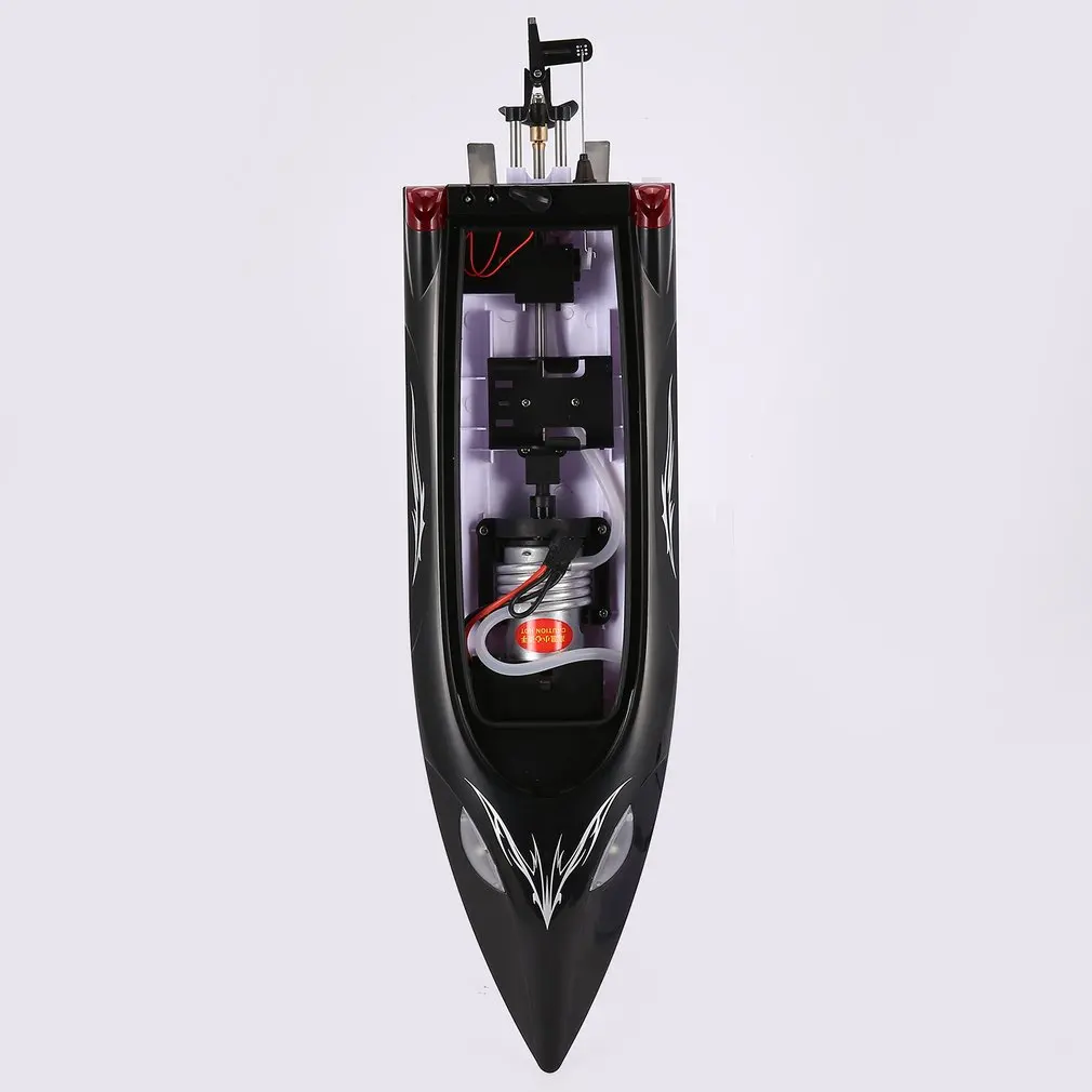 HONGXUNJIE RC лодка HJ806 47 см 2,4 г RC 30 км/ч высокоскоростная гоночная лодка система водяного охлаждения перевернутая всенаправленная напряжение Promp