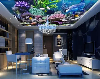 

3d photo wallpaper custom mural Dream Coral Undersea World ceiling 3d painting picture 3d wall mural wallpaper for walls 3d