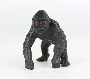 

10 pieces a lot mini real life orangutan models plastic simulation black monkey dolls gift about 4x3.5x4.5cm xf2633