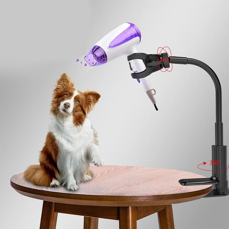 360 градусов Pet сушилка трехкулачковый фен кронштейн держатель собака/кошка сушилка для груминга поддержка рамные скобки