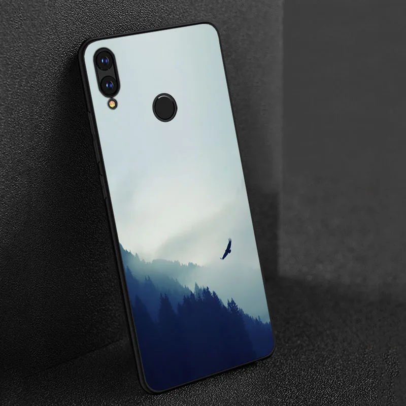 Чехол для huawei honor View 10 20 8 9 lite 8c 8x8 s 7a 7c 7s 8a 9x 6c 7x 6x Play 10i 20i Pro черный мягкий силиконовый