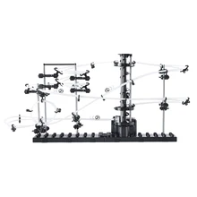 Детские 147/158 шт Уровень 1 мраморные американские горки набор с 2 стальными шариками обучающая модель Строительная игрушка для мальчиков Рождественский подарок