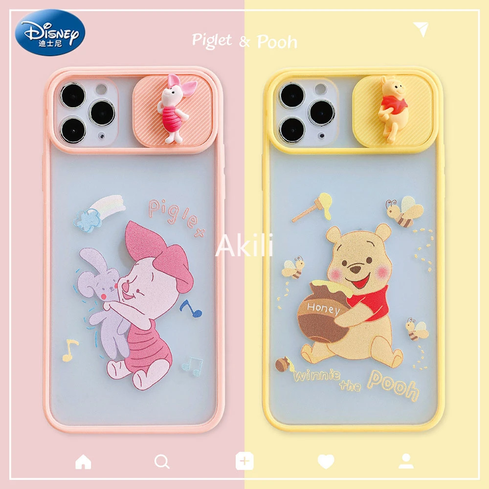 ピグレットウィニープーディズニー Iphone 11 Pro Max保護ケース スライディングカメラ 女の子用 かわいい カワイイ 電話用緩衝材 Aliexpress