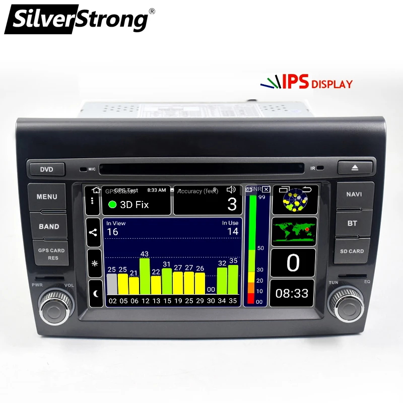 SilverStrong " ips DSP Android9.0 2 Din Авто DVD для Fiat/Bravo 2007-2012 автомобильный мультимедийный плеер BRAVO опция DSP 2G16G