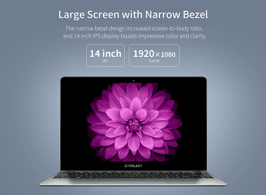 Ноутбук Teclast F7 Plus 14 дюймов 8 ГБ ОЗУ 256 ГБ SSD Windows 10 Intel Gemini Lake N4100 четырехъядерный 1920x1080 ультра тонкий ноутбук