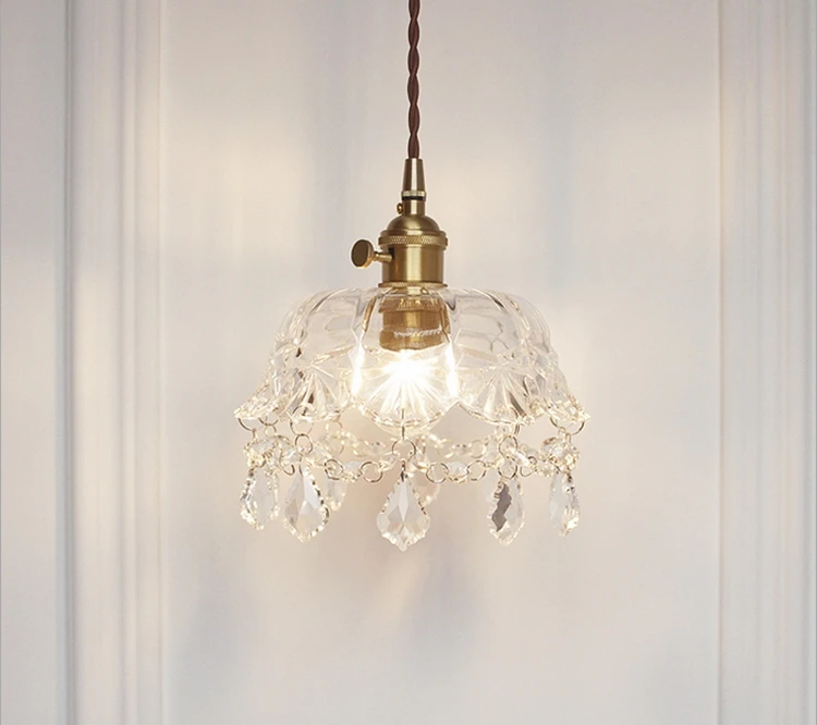 pendant light Современная мода дизайн стеклянная люстра из прозрачного стекла необычный художественный Декор Спальня reataurant небольшая висячая лампа - Цвет корпуса: pendant light