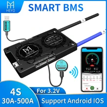 Smart bms Lifepo4 4s 100A 200a 30A 40A 60A für lithium batterie pack bewertet 3,2 V 12V mit bluetooth UART usb zu PC terminal Ntc