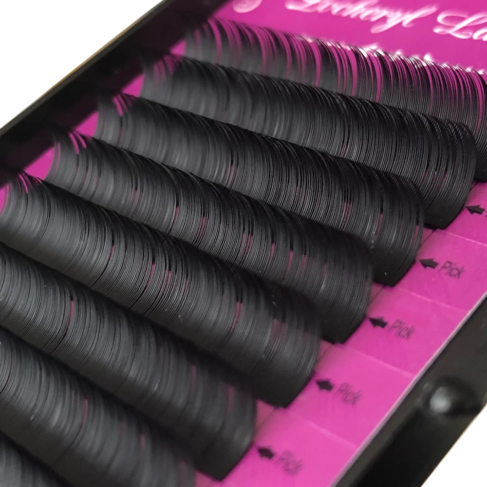

[C 0.10 8-15mm] False Eyelashes Extension 12 Lines/Tray Individual Eye lash Extensions Professional Mink Russian Volume Lashes