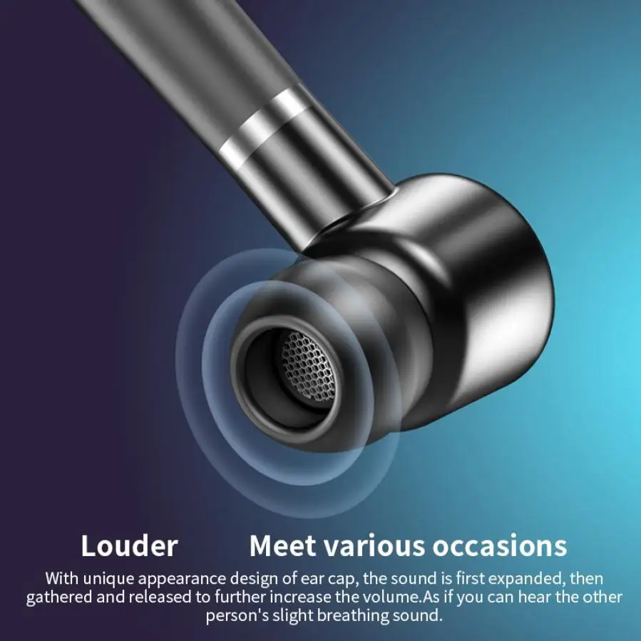 Handsfree Wireless Bluetooth Earphones CVC Noise Canceling Business Wireless Headset with Mic for Driver Sport iPhone Smartphone
