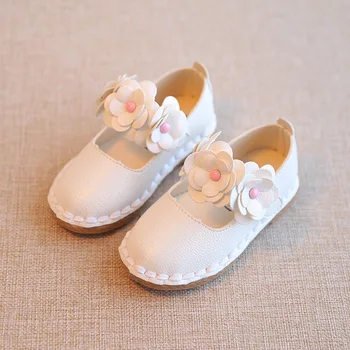 

Girls Leather Shoes for Children Wedding Dress Princess School Shoes Kids Summer Bow-knot Black Student Sandals Korean Fashion