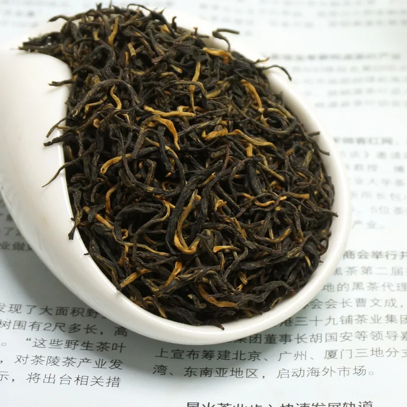 Китайский черный чай Wuyi Jin Jun Mei, 250 г, черный чай Jinjunmei, Kim Chun Mei, красный чай для похудения, забота о здоровье