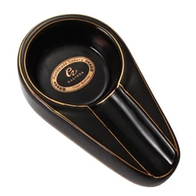 GALINER один чехол для сигар пепельница Портативный Керамический пепельницы для сигарет карманный мини черный пепельницы лоток