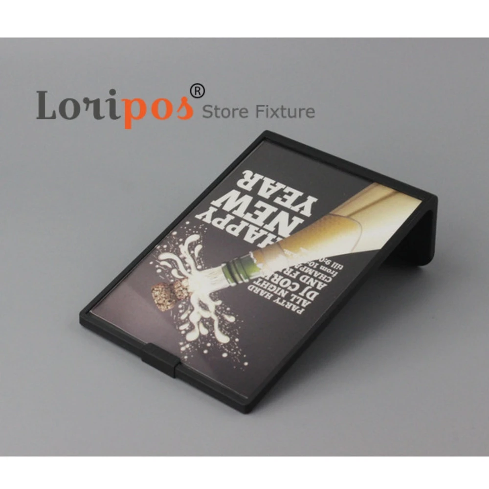 A4 l Shape Tabletop Acrylic Menu Sign Holder Promotion Products Counter Leaflet Flyer Poster Holder Display Stands Frame