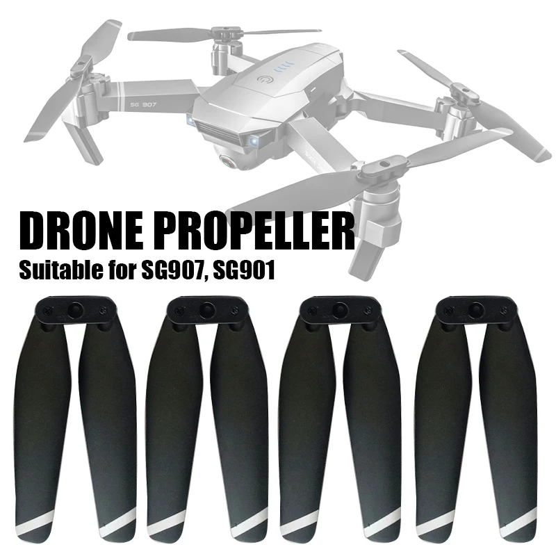 

High Quality Black 4Pcs SG907/SG901 RC Quadcopter Spare Parts CW CCW Prop Blade Propeller For RC Helicopter RC Drone