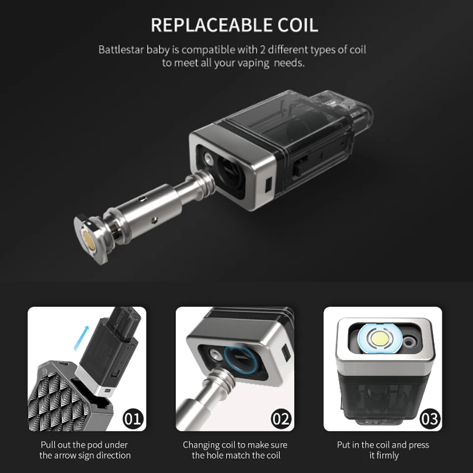 Smoant Battlestar Baby Pod Vape 750 мАч комплект 15 Вт коробка мод 2 мл картридж с 0.6ohm сетки/1.2ohm Ni80 катушки испаритель vs Pasito комплект