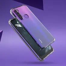 Soft Silicone Airbag Phone Case for Xiaomi Redmi Note 8T Cover Clear Shock-absorption TPU Case Enhanced Corners