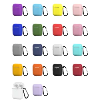 

18 Colors Soft Silicone Cases For airpods 1 2 3 pro Headphone Cover Shockproof Protective Charging Box Bags earphone accessories