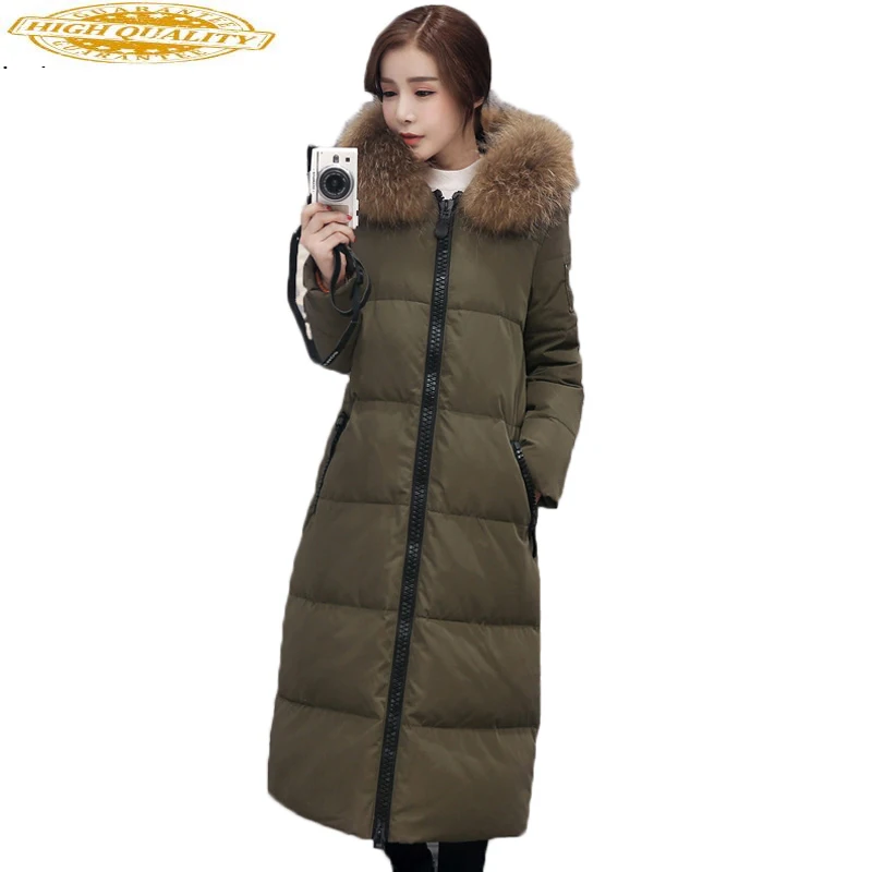 Down Jas Vrouwen Winter Jassen Over Knie Maxi Lange Jassen Eend Donsjack Vrouwelijke Parka Faux Fur Hooded Overjas LX163 Down Jas Vrouwen Winter Jassen Over Knie Maxi Lange Jassen Eend Donsjack Vrouwelijke Parka Faux Fur Hooded Overjas LX163