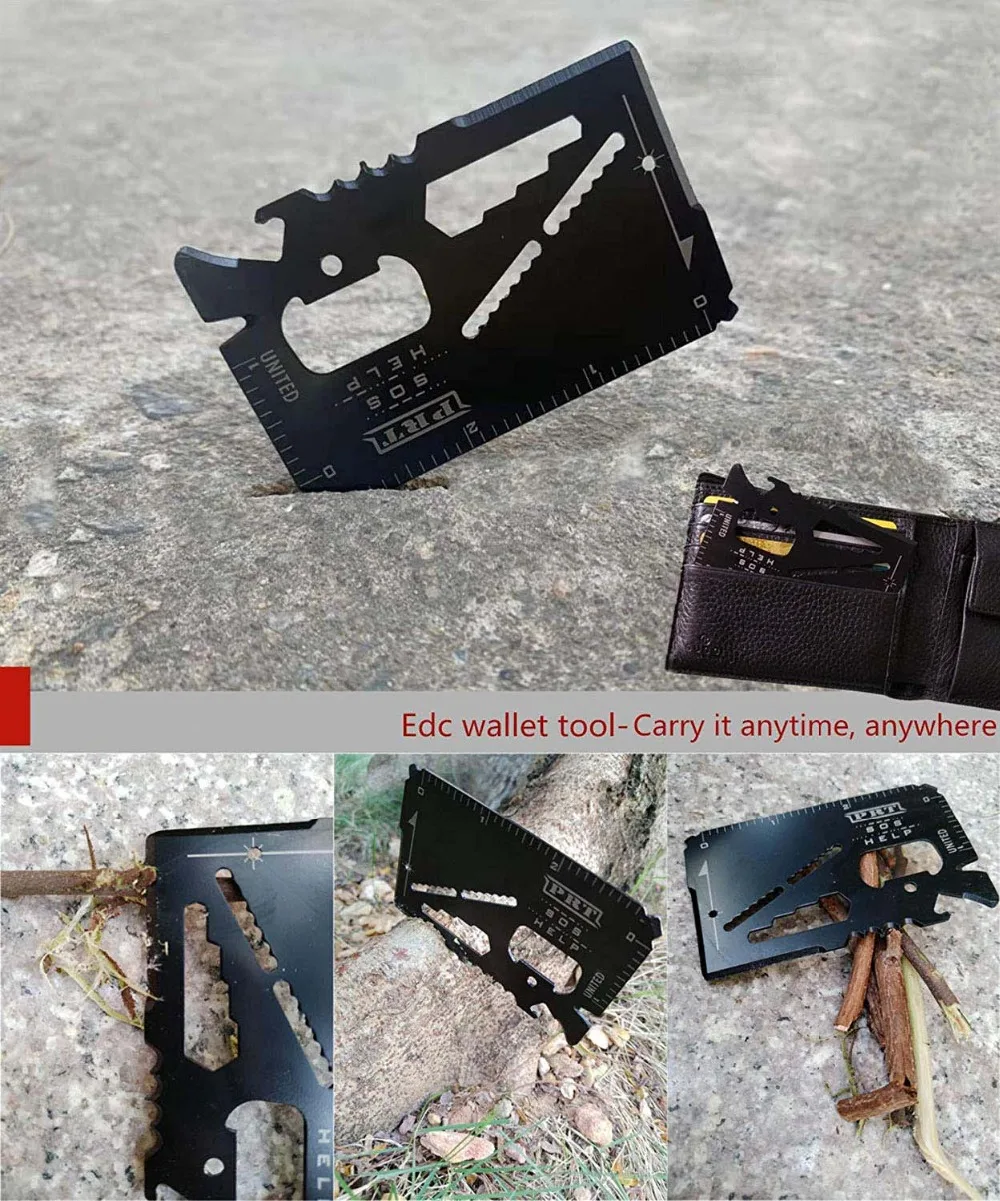 Credit Card EDC multi tools Pocket Hunting Knife Outdoor Tool Camping Hiking SOS Survival Rescue Emergency Tools (13)