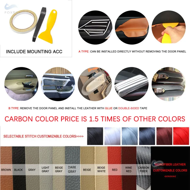 Only RHD Car Microfiber Leather Door Handle Armrest Panel Cover For VW Jetta MK5 Golf 5 2005 2006 2007 2008 2009 2010