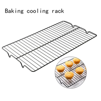 

Biscuit Bread Drying Stand Durable Easy Clean Cooling Rack High Carbon Steel Wire Grid Baking Tools Non Stick Home Rectangle