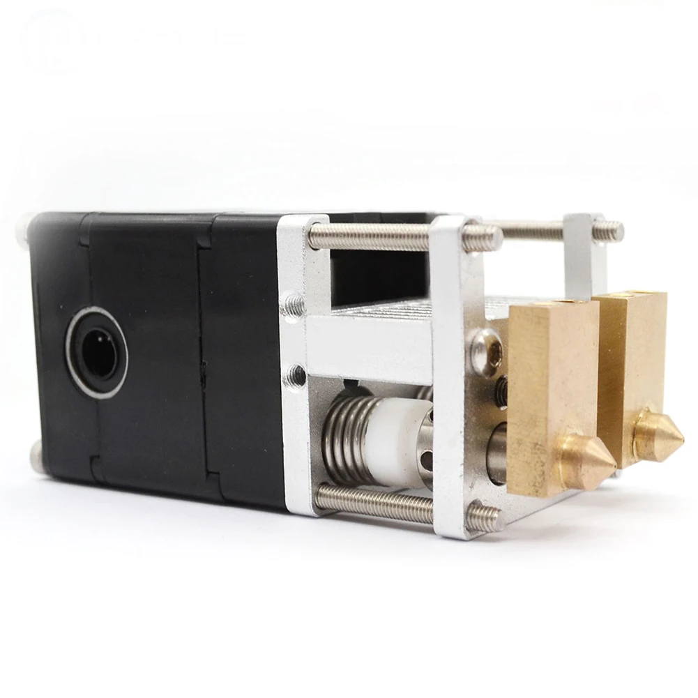 Nozzle Extruder Portable Parts Aluminum Alloy Double Head Office Shop Stable Easy Install Home For Ultimaker UM2 3D Printer