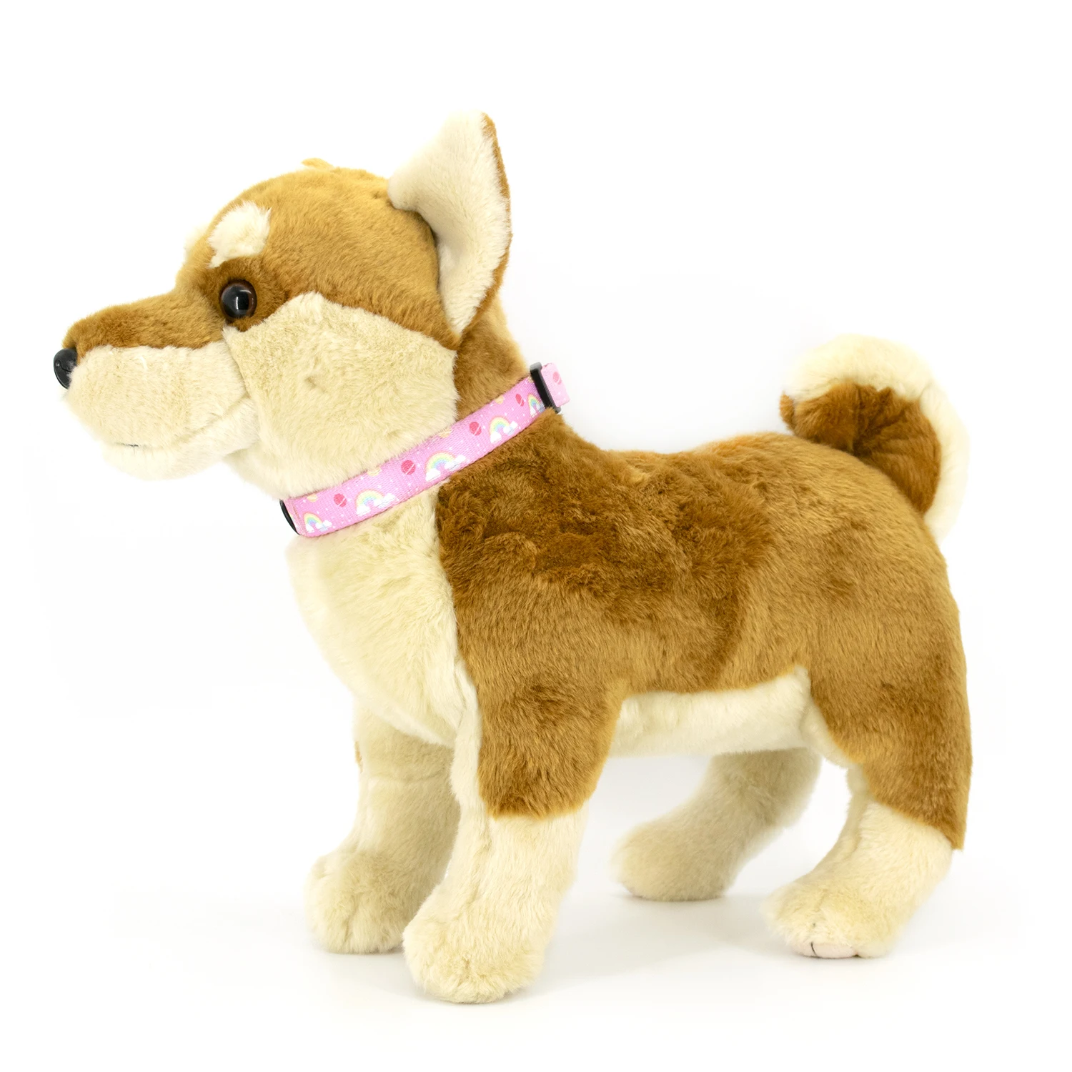 Tanie Collarlogo regulowana obroża dla psa wytrzymała miękka śliczna kreatywna kolorowa tęcza Design smycz neoprenowy sklep