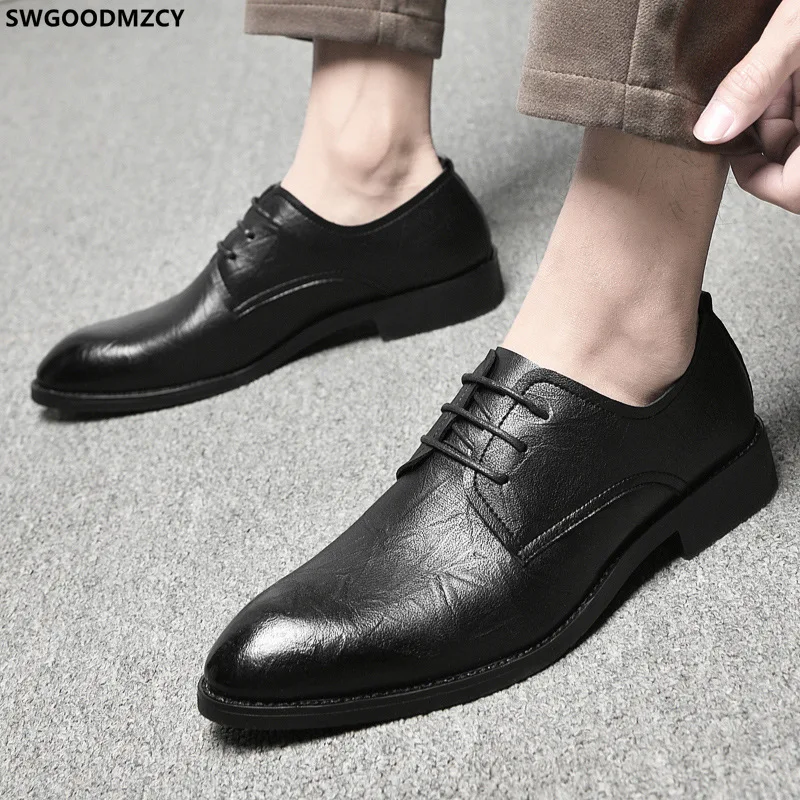 

Brown Formal Party Shoes for Men 2023 Oxford Men Shoes Leather From Italy Elegant Dress Shoes Men Zapatos De Vestir Para Hombres