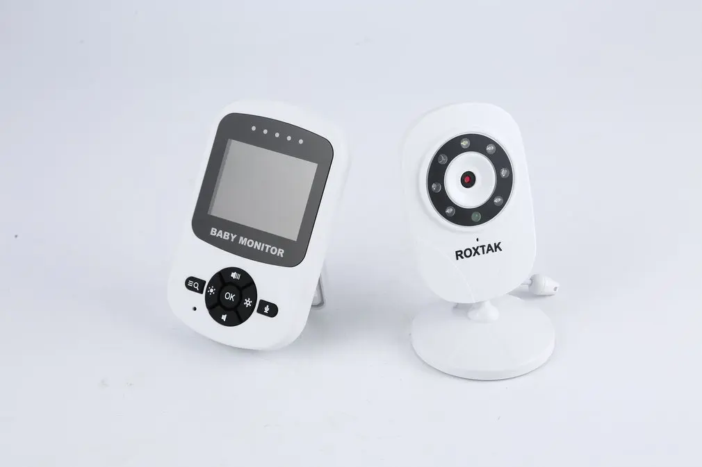 

Video Baby Monitor with Infrared Night Vision Two Way Talk Back Room Temperature Lullabies Long Range
