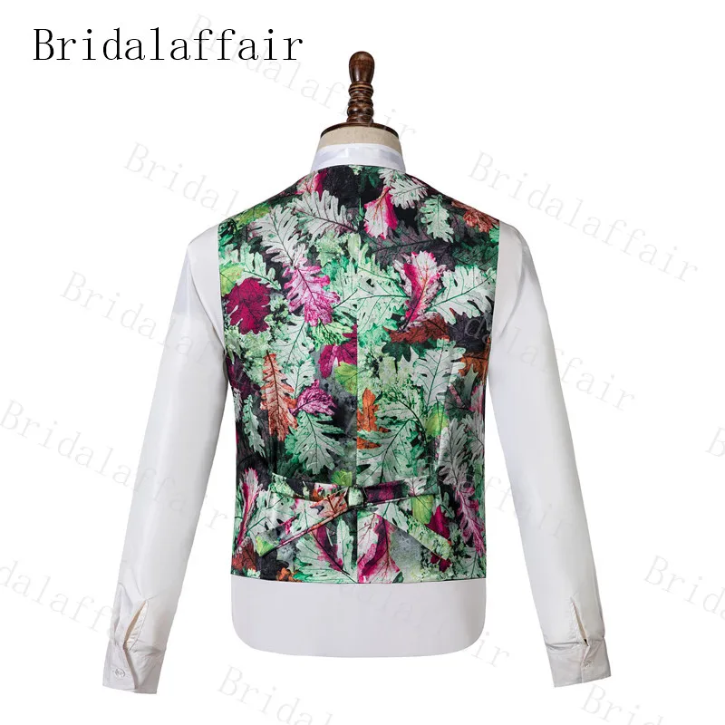 Bridalaffair красочные облака узор мужские свадебные костюмы итальянский дизайн на заказ черный смокинг пиджак 3 шт. костюмы жениха
