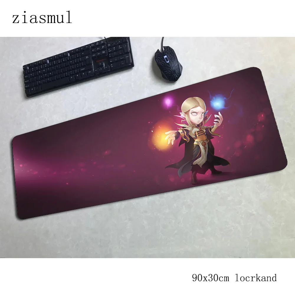 Dota 2 коврик для мыши геймер Новая красивая футболка 90x30 см ноутбук с алюминиевым