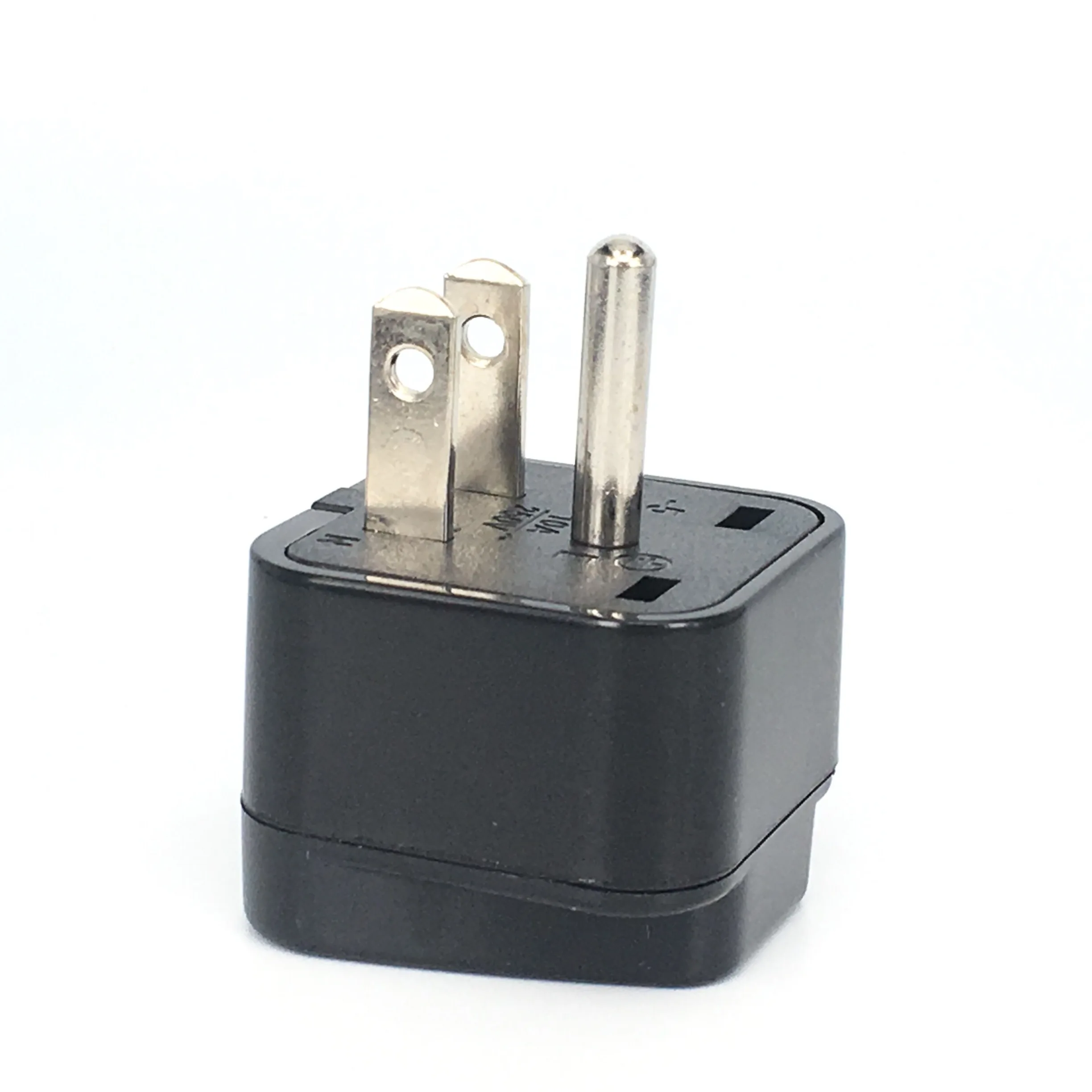 Universal Travel Plug Adapter (Type B) Convert Europe UK India Australia to American Socket Round to Flat Pin USA Canada