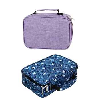 

2 Pcs School Pencil Cases for Girls Boy Pencilcase 72 Holes Pen Box Penalty Multifunction Storage Bag Case Pouch Stationery Kit