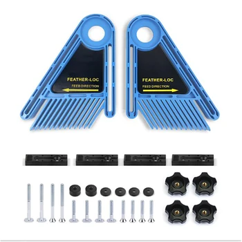 

Multi-Purpose Feather Loc Board Set Double Featherboards Miter Gauge for Woodworking Engraving Machine Slot DIY Tools