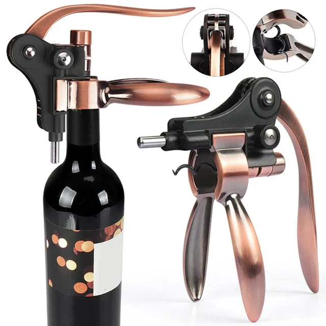 Kit d'ouvre-bouteille de vin avec bouchon en aluminium, tête de