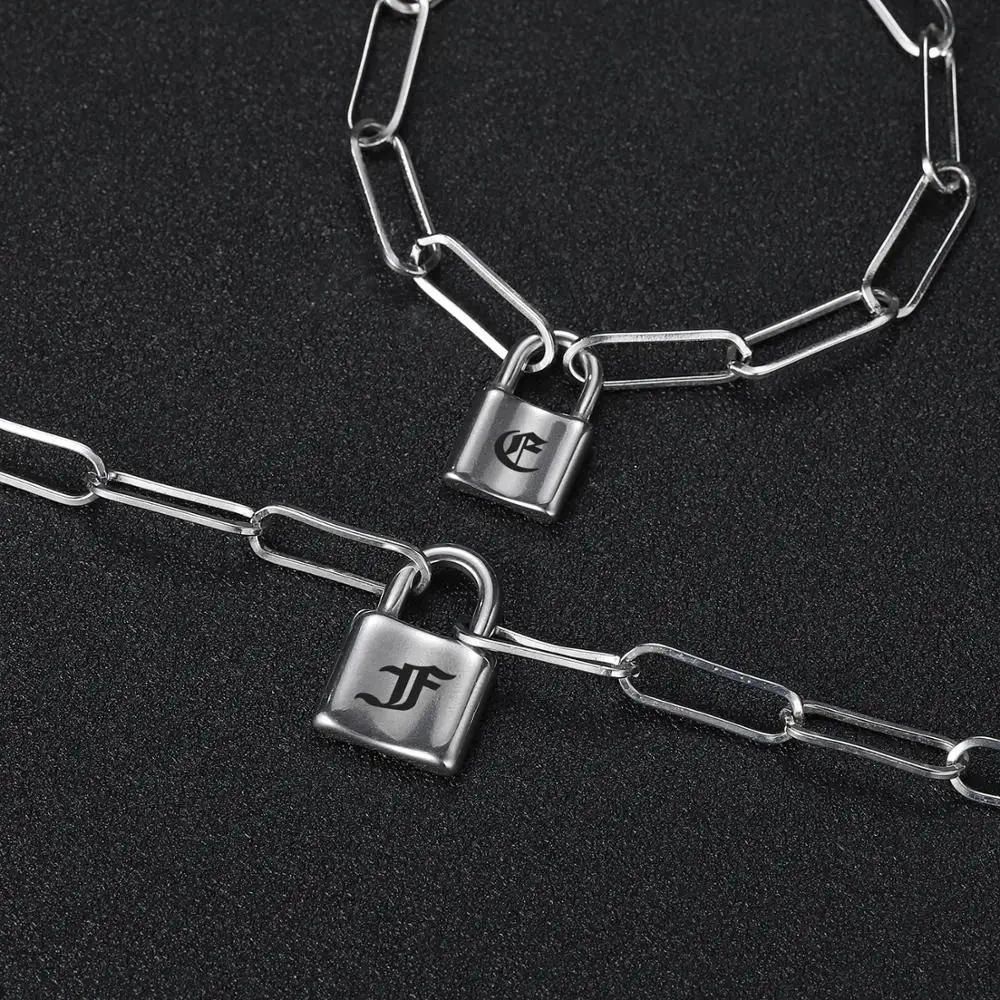 Hip Hop Necklace Lock Women/men Punk 