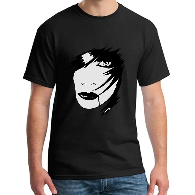 

New Style Gothic Girl Blood Mask tshirt big size s~8xL fitted christmas shirt summer mens tshirts