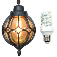 Домашний двор открытый алюминиевый подвесной светильник легко установить украшение шаровой формы Потолочный подвесной винтажный водонепроницаемый антикоррозийный